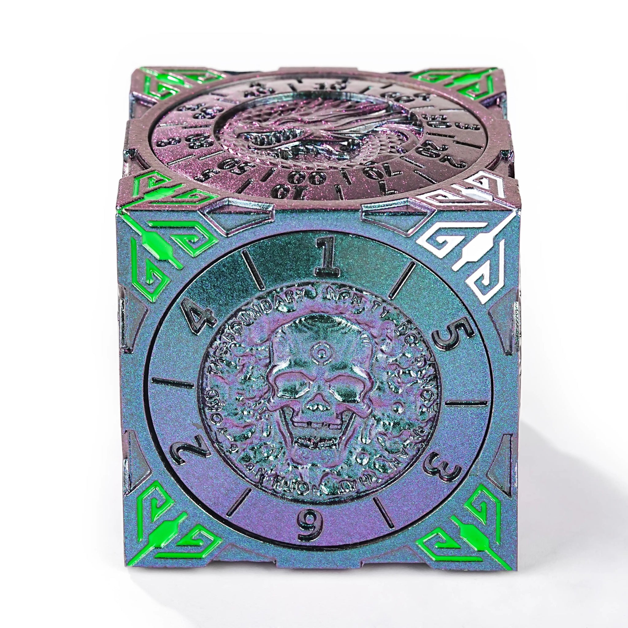BearDice 7 in 1 metal cube spinner DND dice