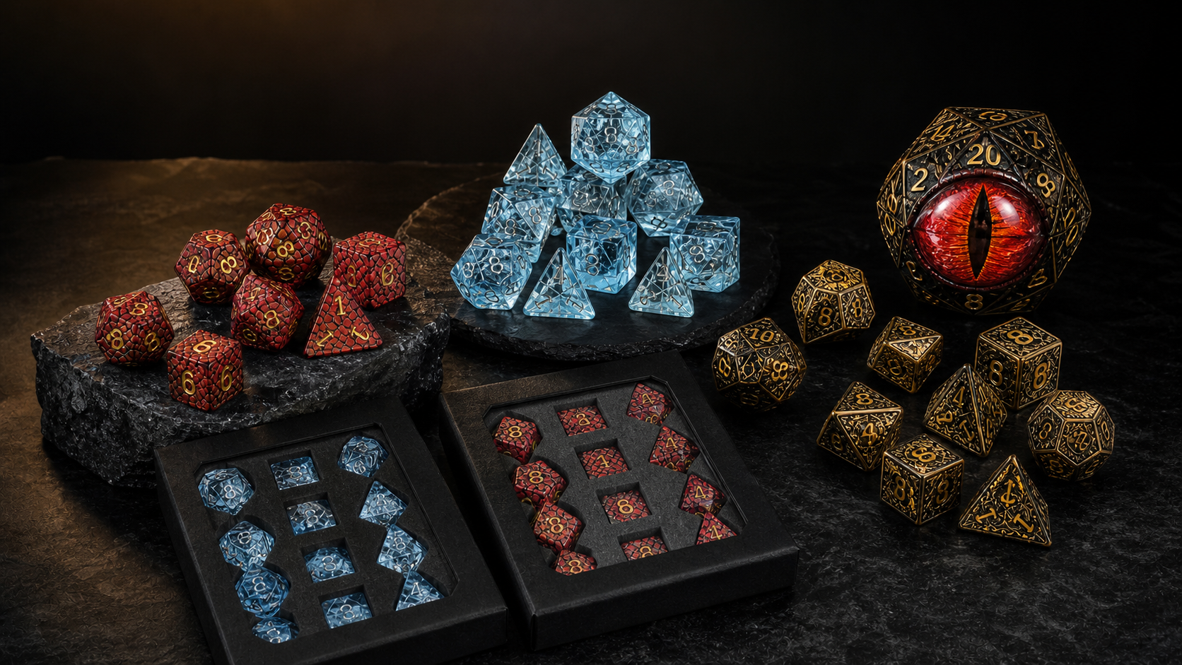 Dragon dice wholesale theme series for 5e-compatible RPG stores