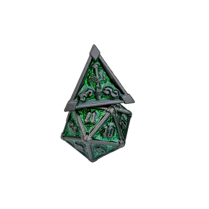 Real green arcane specialty dice sample for d20 wholesale programs
