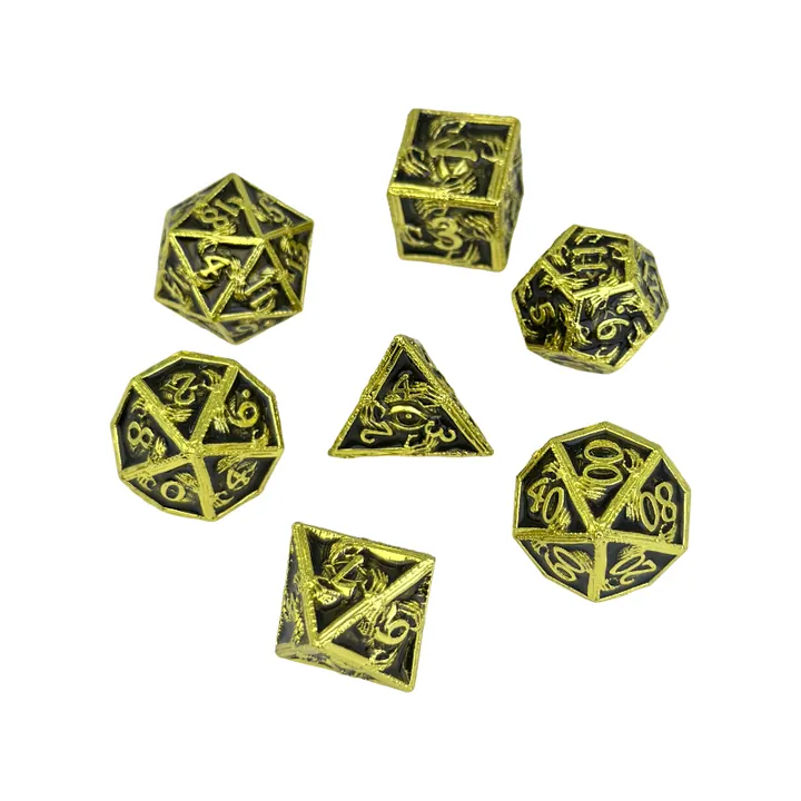 Real poison green elemental dice set for 5e-compatible RPG themes